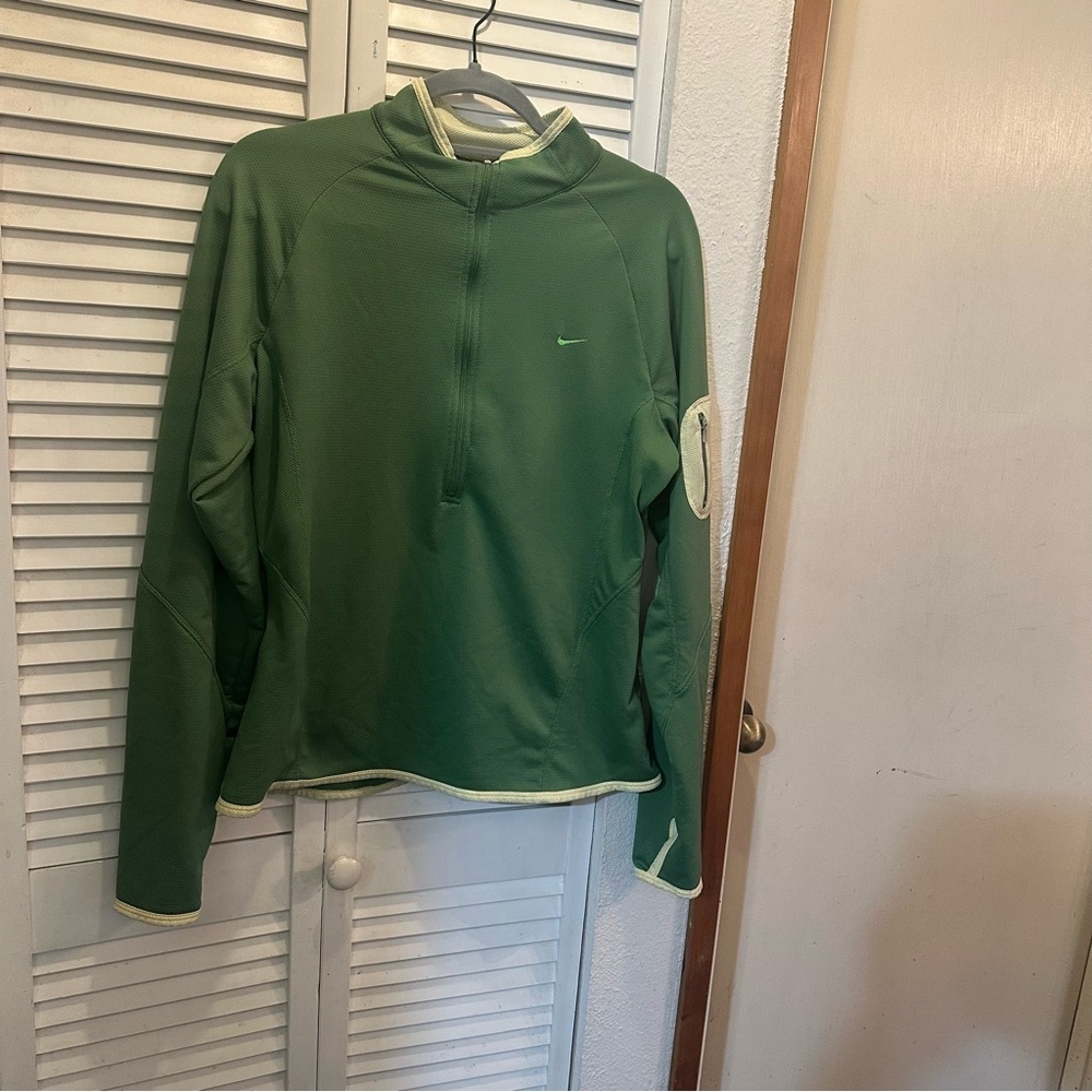 Nike Green Pullover with Light Accents